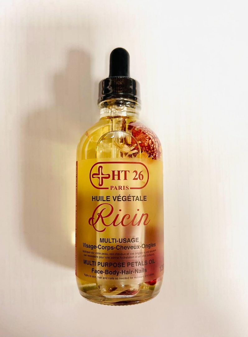 Huile de ricin HT26 Paris : photo du produit rappelé le 27/02/2024
