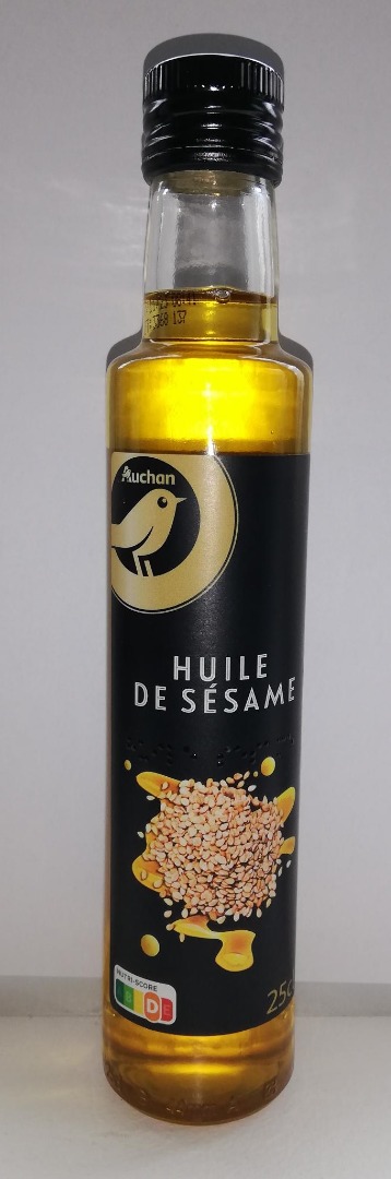 Huile de sésame Auchan 250 ml : photo du produit rappelé le 09/06/2022