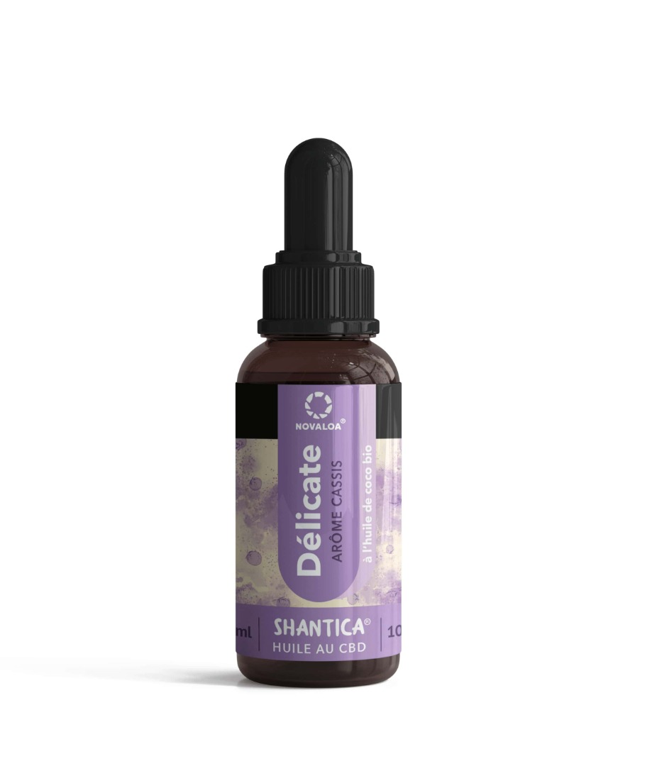 Huile délicate CBD large spectre 50% cassis Novaloa : photo du produit rappelé le 13/11/2023