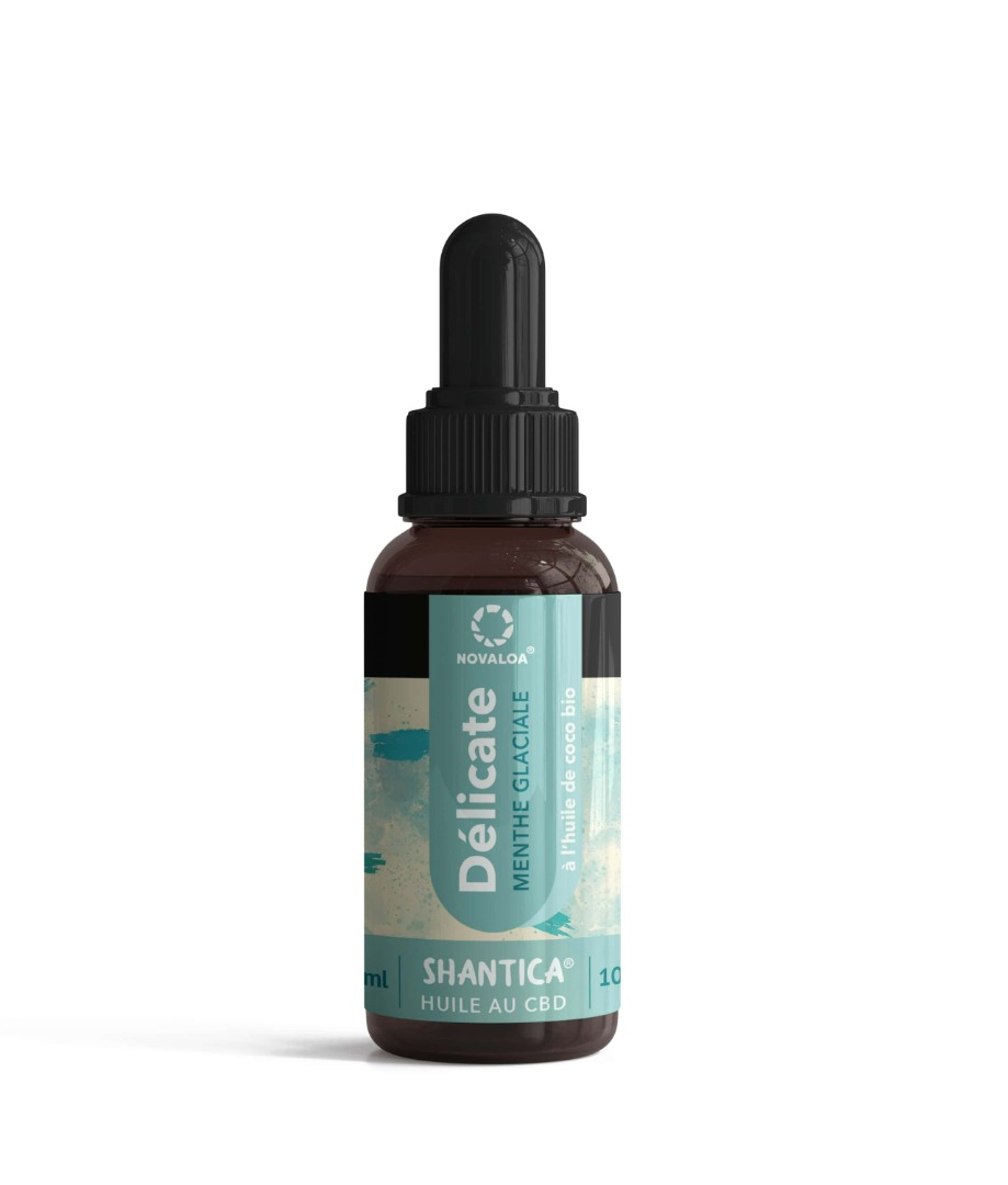 Huile délicate CBD large spectre 50% menthe Novaloa : photo du produit rappelé le 13/11/2023