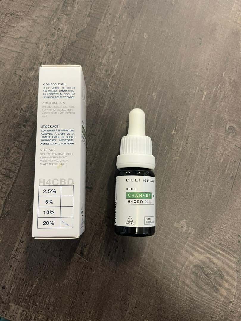 Huile h4cbd - chanvre 20% - h4cbd Deli Hemp : photo du produit rappelé le 04/10/2023