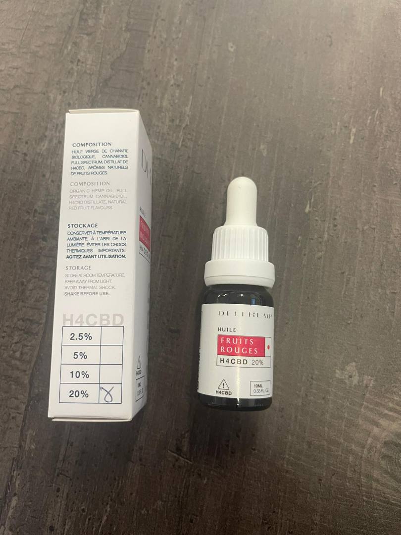 Huile h4cbd - fruits rouges 20% - h4cbd Deli Hemp : photo 2 sur 2 du produit rappelé le 04/10/2023