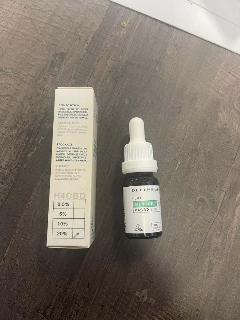 Huile h4cbd - menthe 20% - h4cbd Deli Hemp : photo 2 sur 2 du produit rappelé le 04/10/2023