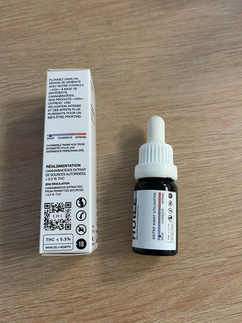 Huile hdh - chanvre - soft Deli Hemp : photo du produit rappelé le 04/10/2023