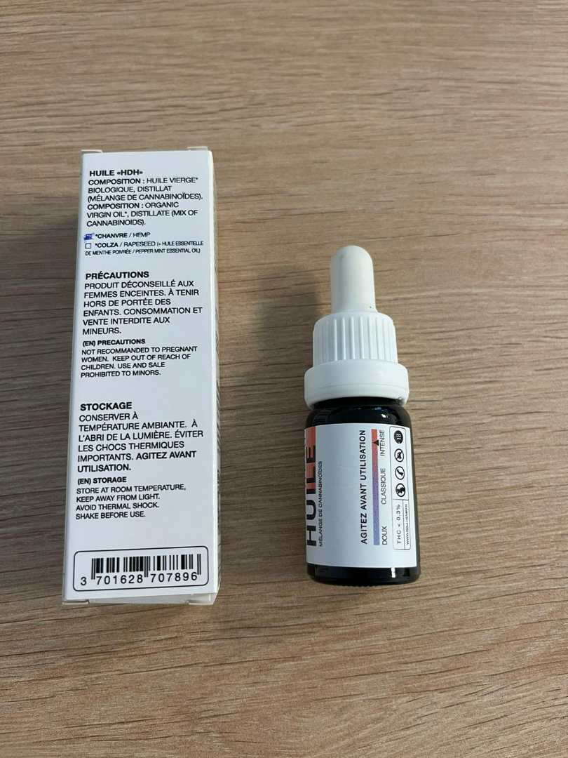 Huile hdh - chanvre - strong Deli Hemp : photo 2 sur 3 du produit rappelé le 04/10/2023