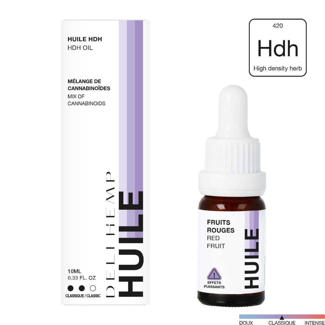 Huile hdh - fruits rouges - classic Deli Hemp : photo du produit rappelé le 04/10/2023