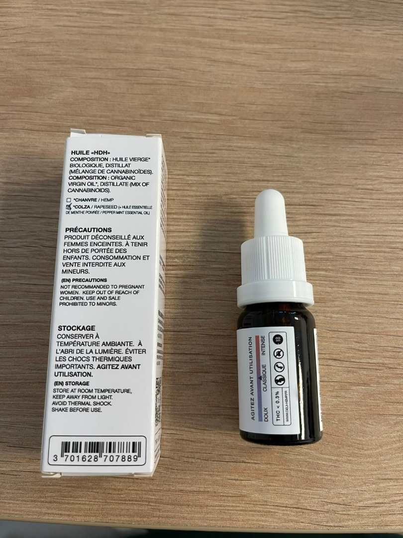 Huile hdh - menthe - classic Deli Hemp : photo 2 sur 3 du produit rappelé le 04/10/2023