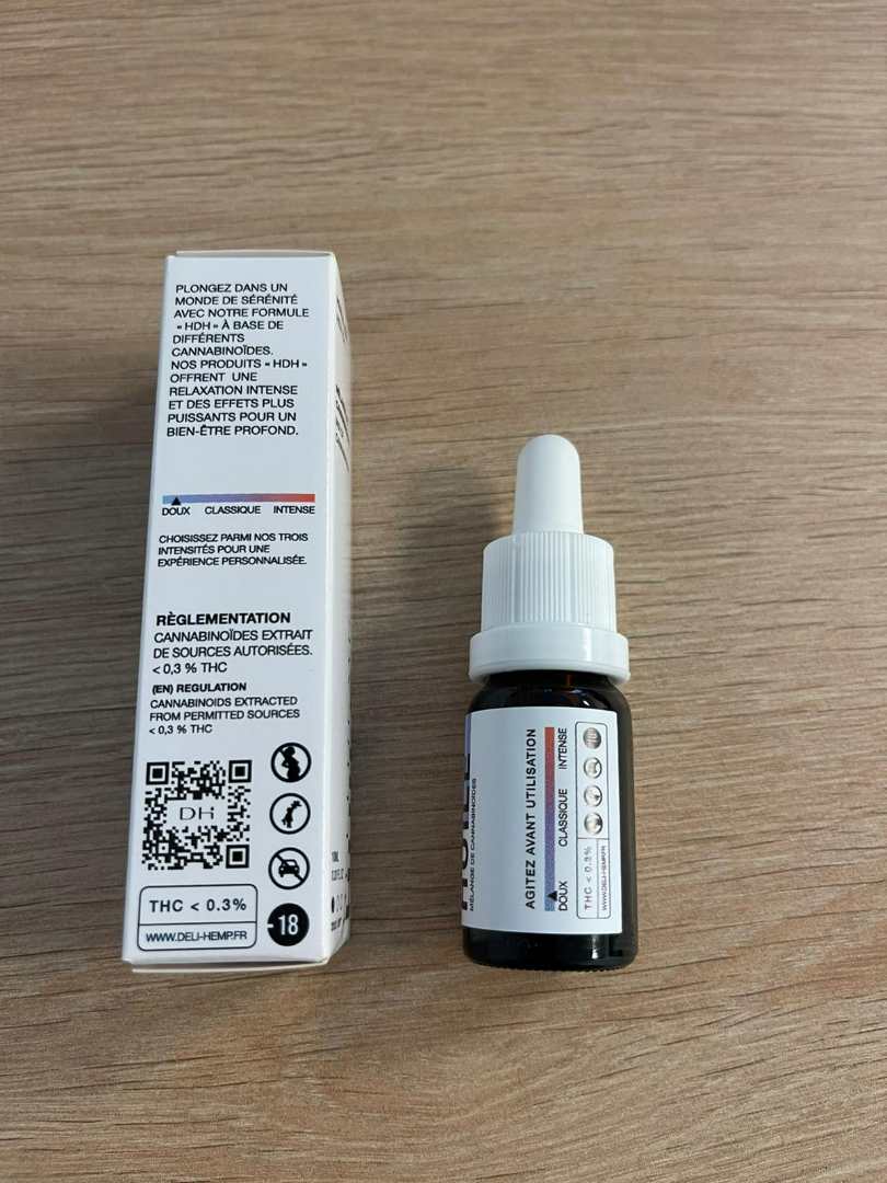 Huile hdh - menthe - soft Deli Hemp : photo du produit rappelé le 04/10/2023