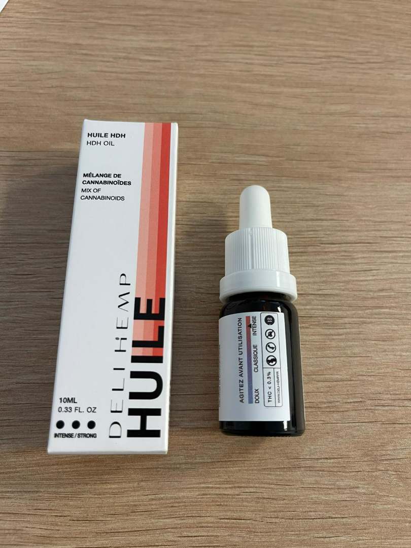 Huile hdh - menthe - strong Deli Hemp : photo du produit rappelé le 04/10/2023