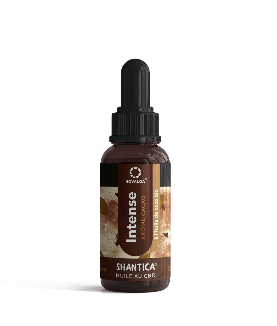 Huile intense CBD spectre complet 50% cacao Novaloa : photo du produit rappelé le 13/11/2023