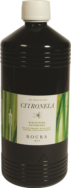 Huile pour torche anti-moustiques Roura : photo du produit rappelé le 11/07/2023