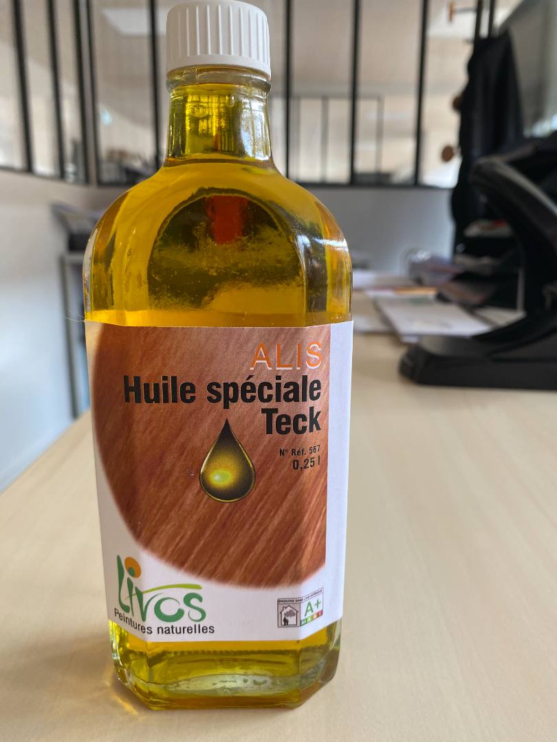Huile spéciale teck alis- ref 567 Livos : photo du produit rappelé le 03/09/2025