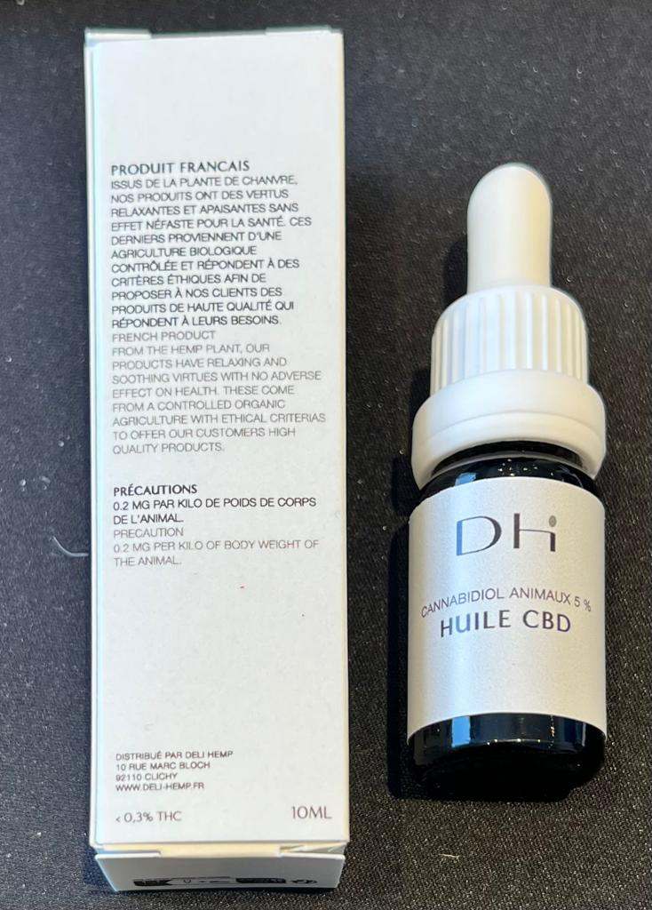 Huiles CBD/chanvre animaux Deli Hemp : photo 2 sur 3 du produit rappelé le 11/01/2024