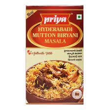 Hyderabadi mutton biryani masala Priya : photo du produit rappelé le 22/09/2021