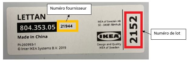 Ikea - miroirs lettan : photo 2 sur 2 du produit rappelé le 14/09/2023