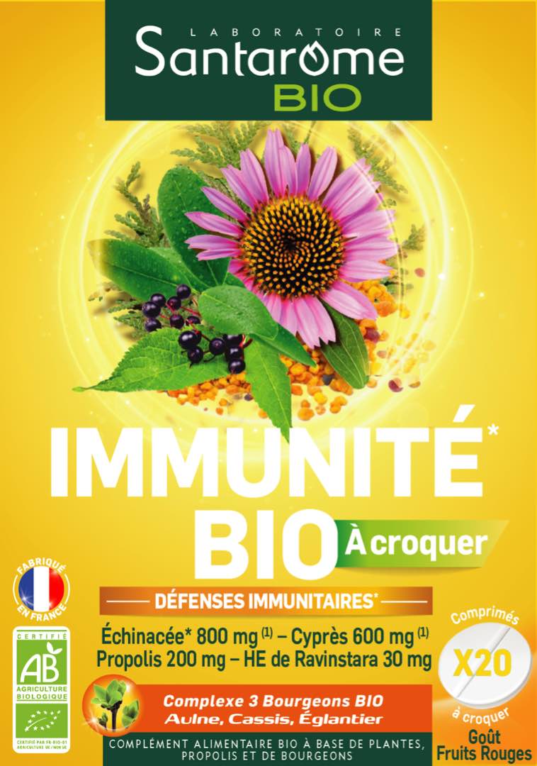 Immunite bio à croquer Santarome BIO : photo du produit rappelé le 29/09/2021