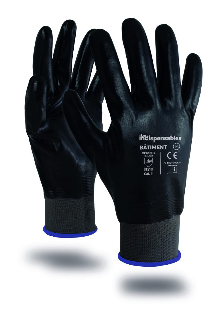Indi gants batiment up Les Indispensables : photo du produit rappelé le 15/07/2025