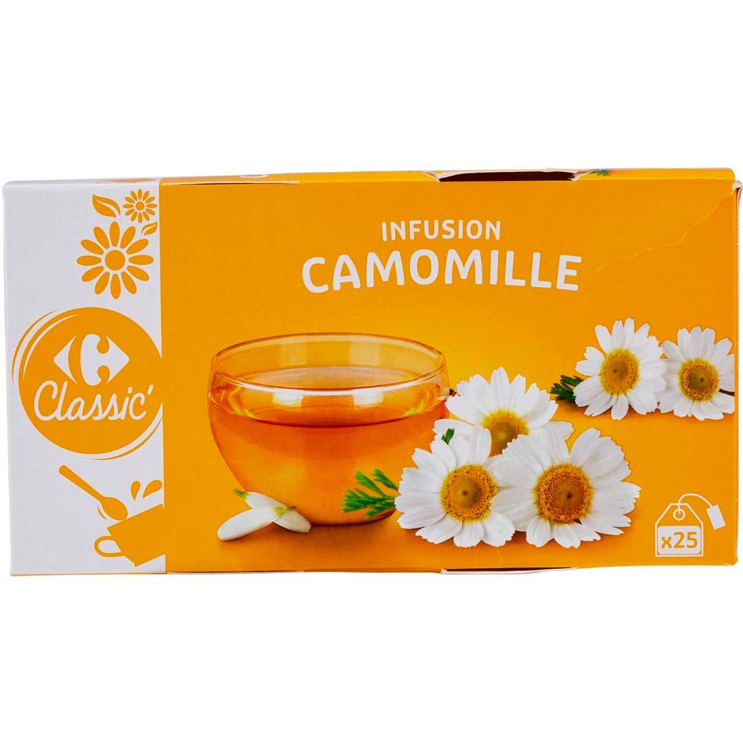 Infusion camomille Carrefour Classic : photo du produit rappelé le 08/08/2023