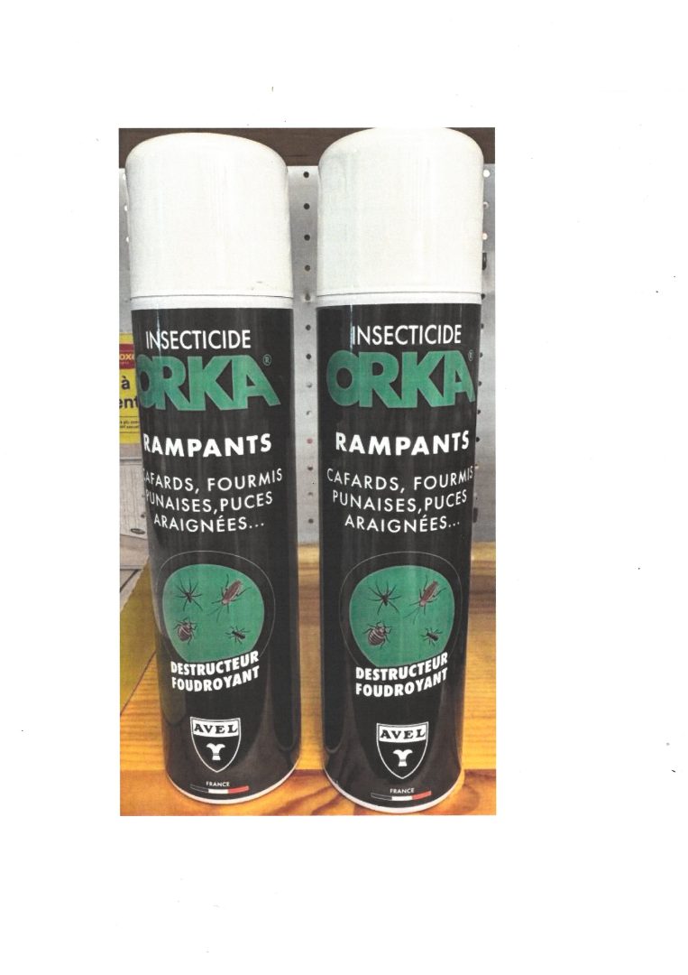 Insecticide rampamts Orka : photo 2 sur 3 du produit rappelé le 20/12/2024