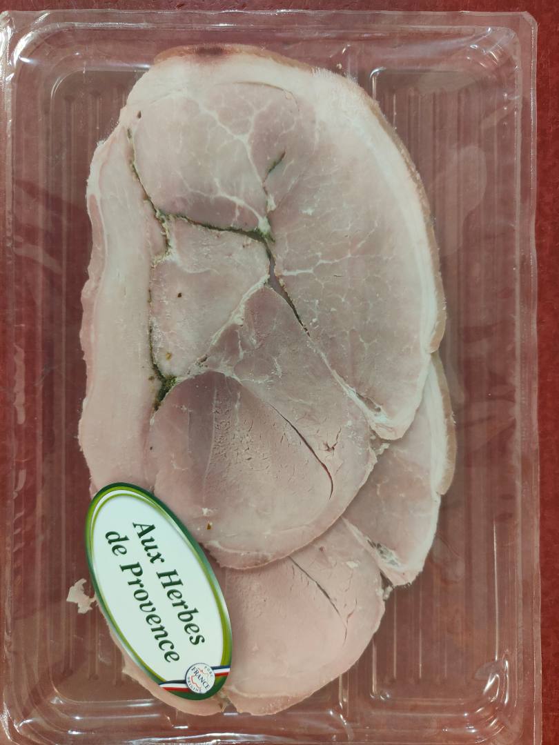 Jambon cuit superieur aux herbes aux herbes Au Jambon de Bourgogne : photo du produit rappelé le 21/08/2023