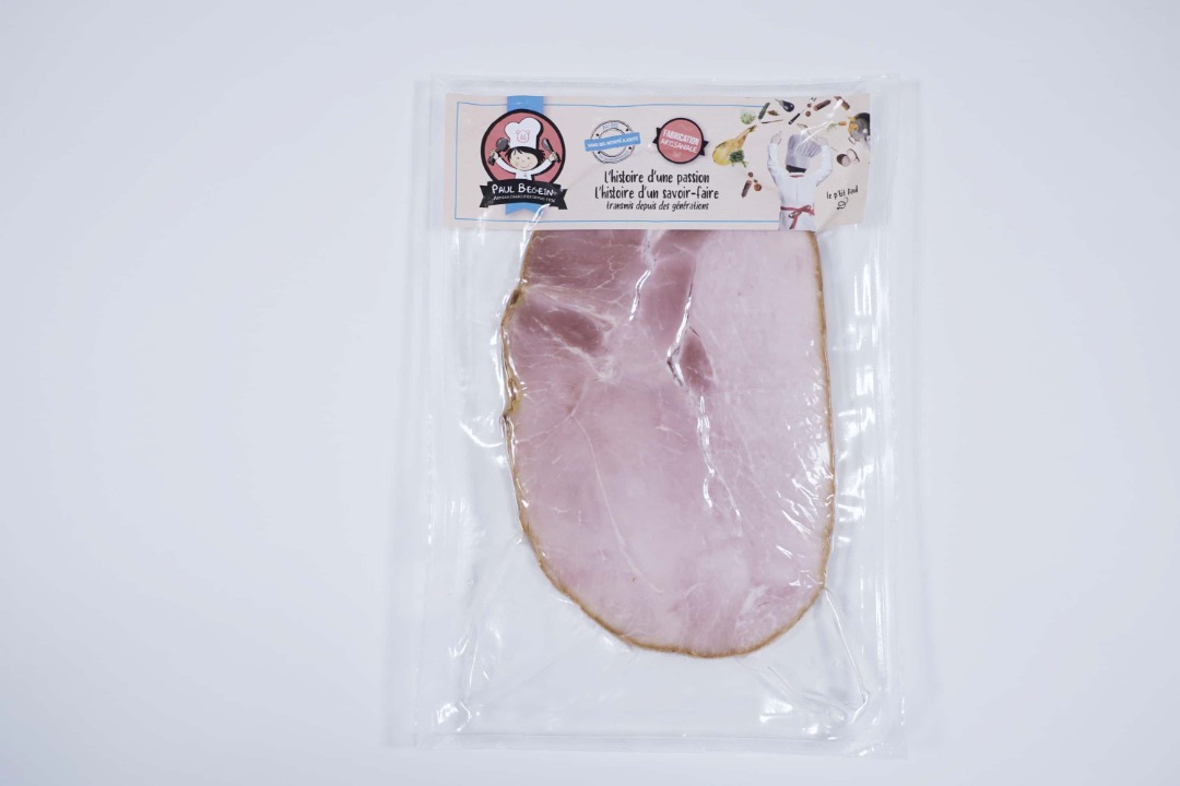 Jambon cuit supérieur fumé x2 Charcuterie Begein : photo du produit rappelé le 06/01/2023