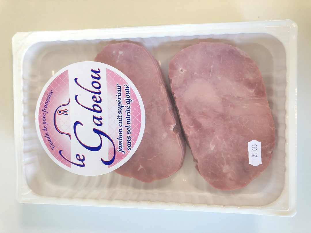 Jambon cuit superieur le gabelou Gast : photo du produit rappelé le 14/06/2021