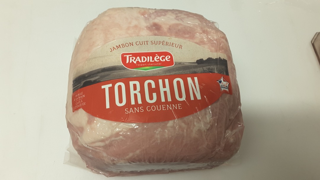 Jambon cuit superieur torchon decouenne degraisse Tradilege : photo du produit rappelé le 22/06/2022