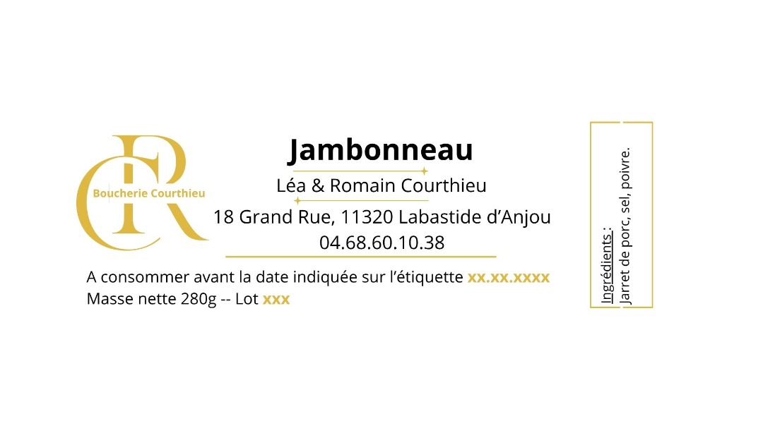 Jambonneau Boucherie Courthieu : photo du produit rappelé le 04/06/2026