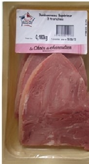 Jambonneau supérieur (3 tr) 180 g Le Choix du Charcutier : photo du produit rappelé le 21/11/2024