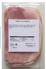 Jambons en tranches Le Choix du Charcutier : photo du produit rappelé le 22/11/2024