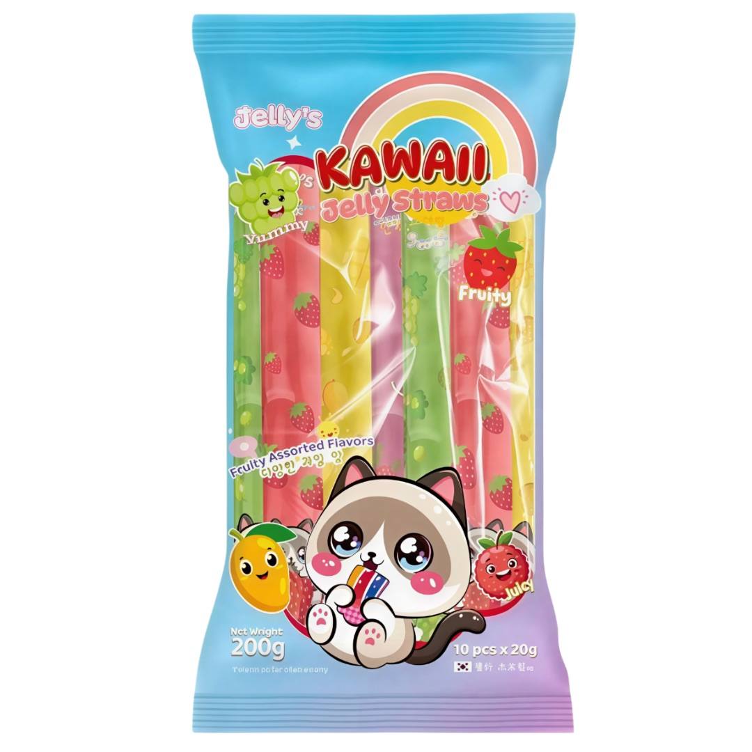 Jelly's kawaii jelly straws, gélatines au goût de fruit de 200g : photo du produit rappelé le 02/09/2026