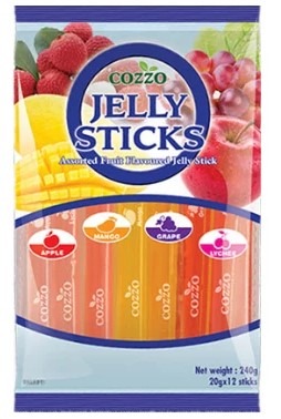 Jelly stick mix fruits 240g Cozzo : photo du produit rappelé le 25/09/2025