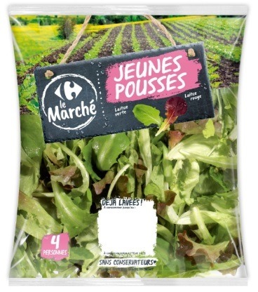 Jeunes pousses 125 g Carrefour le marché : photo du produit rappelé le 23/09/2026