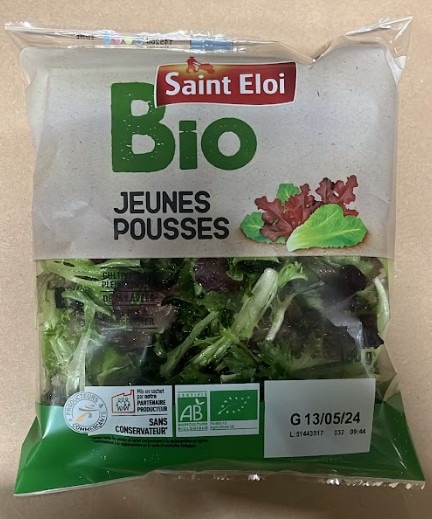 Jeunes pousses bio Saint Eloi : photo du produit rappelé le 06/05/2024