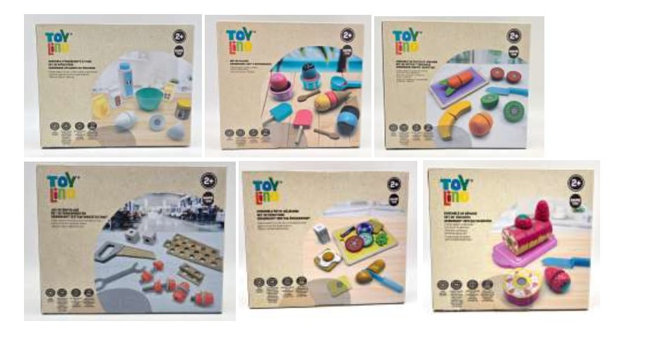 Jeux d'imitation en bois nourriture Toylino® : photo du produit rappelé le 15/01/2026
