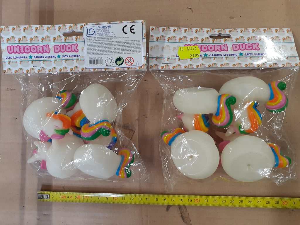 Jouets de bain pour enfants - unicorn ducks / toys ducks LG Imports : photo du produit rappelé le 24/10/2025