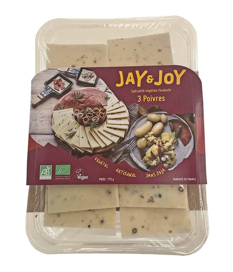 Joy montagnard - 3 poivres - spécialité végétale au lait de coco Jay&Joy : photo du produit rappelé le 23/01/2023