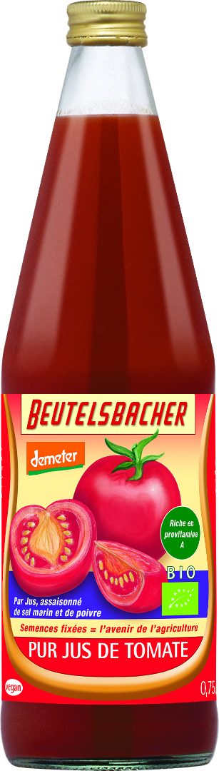 Jus de tomate roma demeter Beutelsbacher : photo du produit rappelé le 18/07/2024