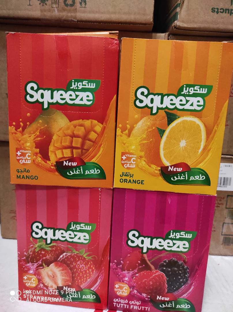 Jus en poudre Squeez : photo du produit rappelé le 29/10/2021