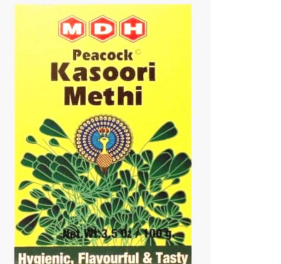 Kasoori methi (feuilles de fenugrec séchées) Marque : MDH Peacock : photo du produit rappelé le 08/04/2026