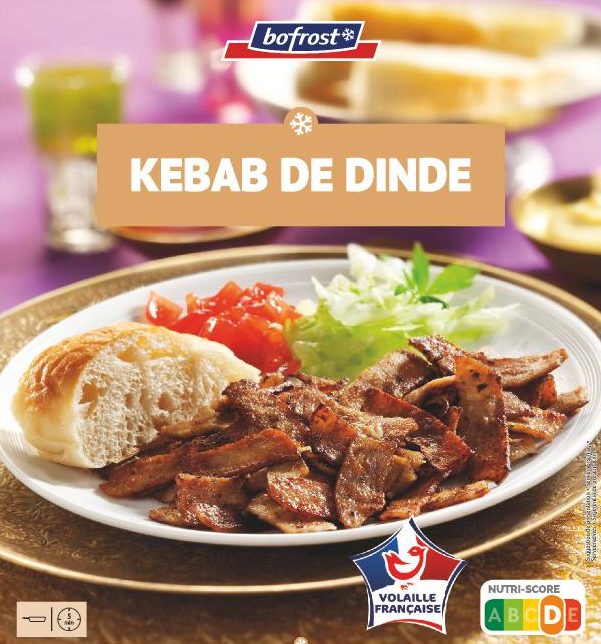 Kebab de dinde Bofrost* : photo du produit rappelé le 11/05/2022