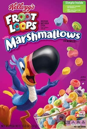 Kellogg's froot loops marshmallow : photo du produit rappelé le 05/08/2022