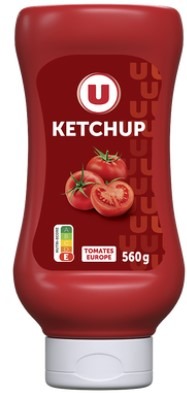 Ketchup nature u flacon souple 560g : photo du produit rappelé le 24/09/2025