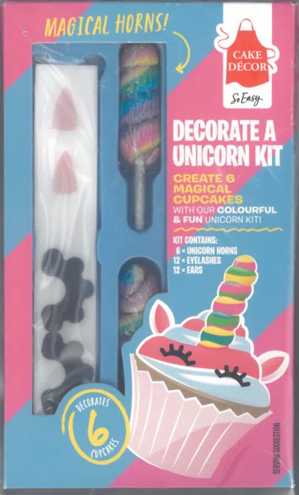 Kit de 6 décorations cupcakes licorne - unicorn kit Cake Decor : photo 2 sur 2 du produit rappelé le 26/09/2022