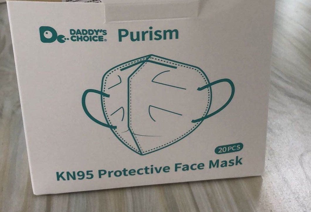 Kn95 protective face mask Daddy's Choice Purism : photo du produit rappelé le 23/04/2021