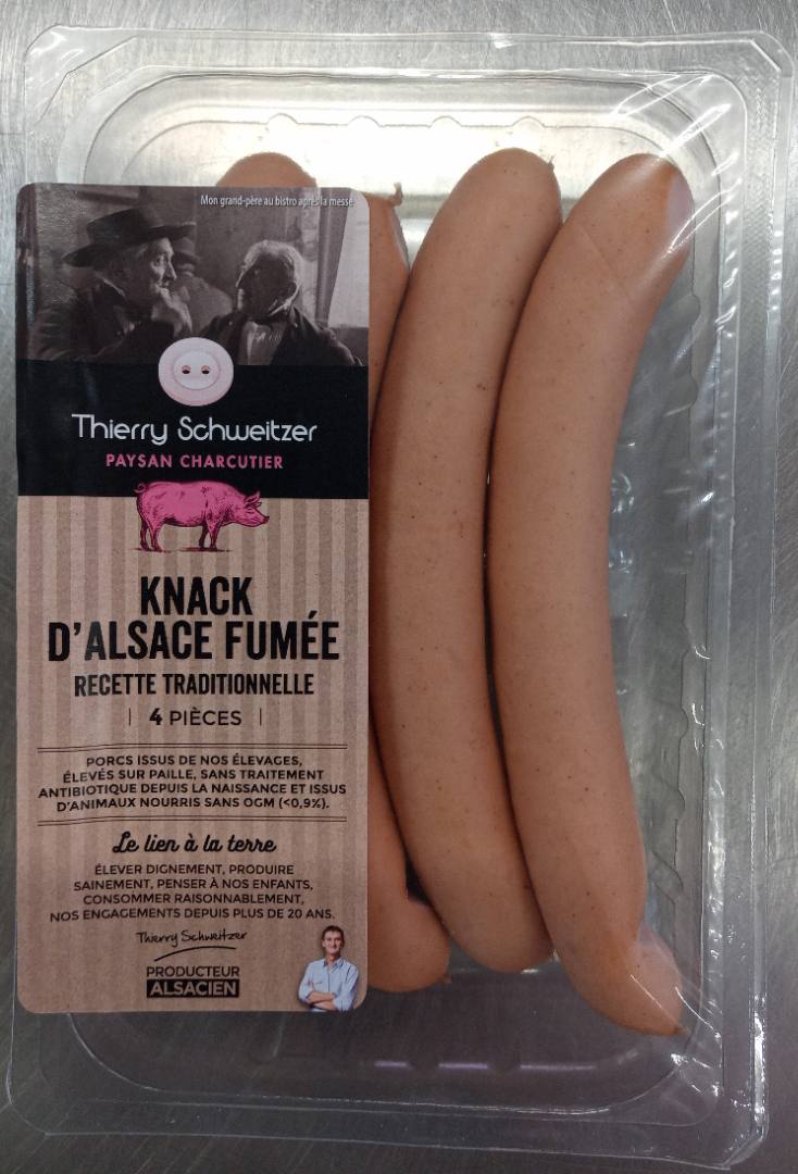 Knack d'alsace fumee Thierry Schweitzer : photo 2 sur 2 du produit rappelé le 29/07/2024