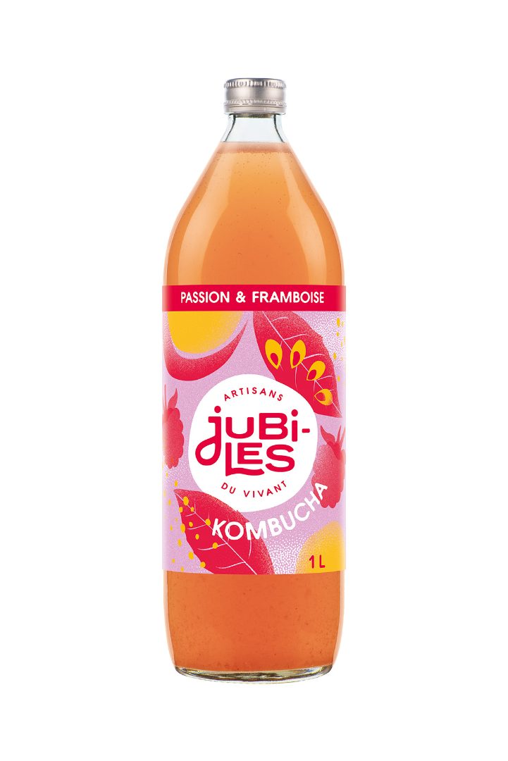 Kombucha passion framboise 1l Jubiles : photo du produit rappelé le 02/08/2024