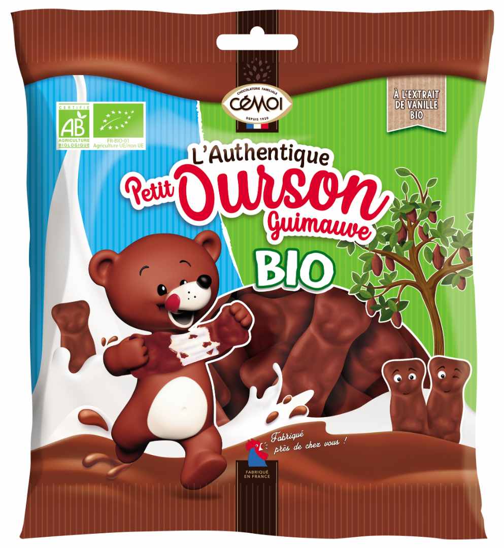 L'authentique petit ourson guimauve bio 136g Cemoi : photo du produit rappelé le 08/09/2022
