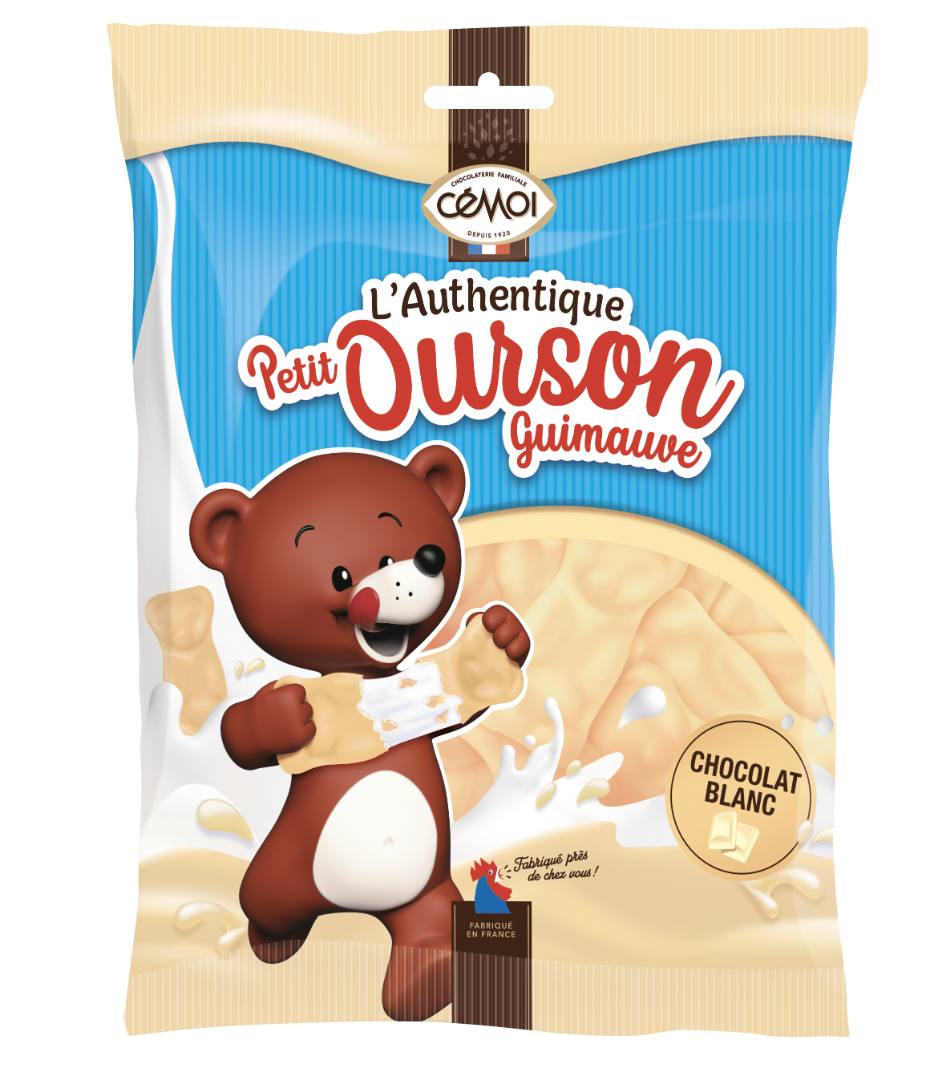 L'authentique petit ourson guimauve blanc180g Cemoi : photo du produit rappelé le 08/09/2022