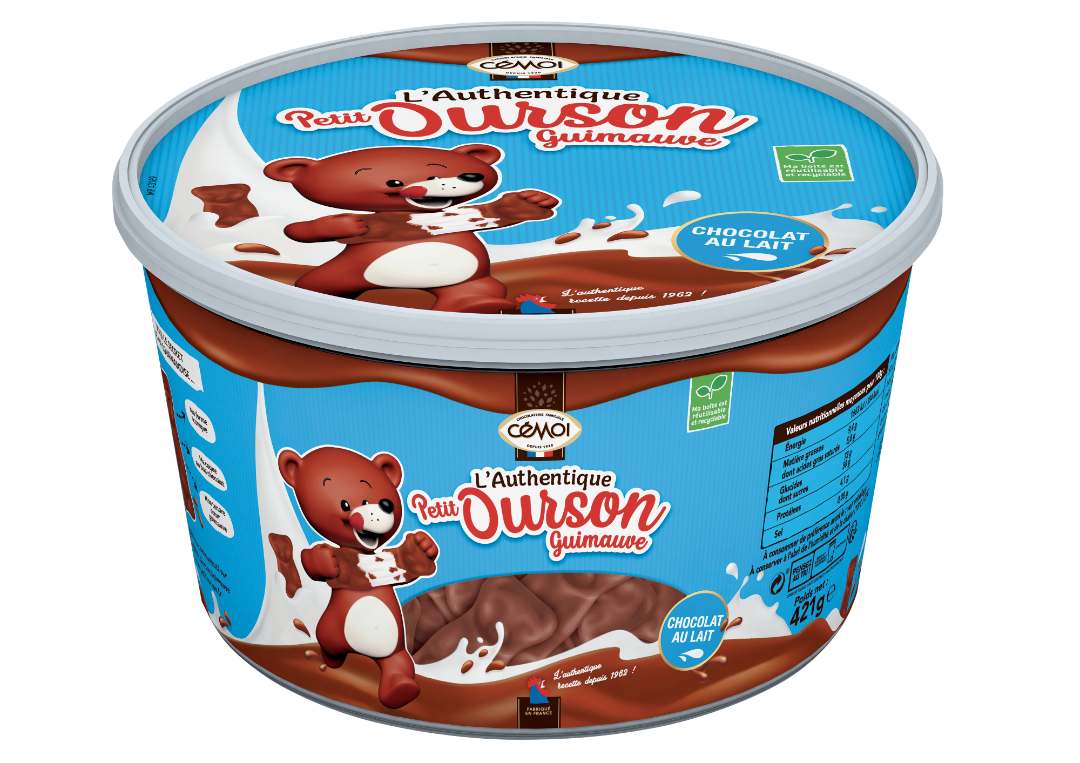 L'authentique petit ourson guimauve format méga gourmand 421g Cemoi : photo du produit rappelé le 08/09/2022